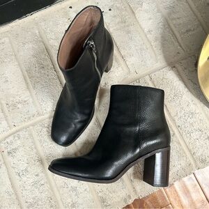 Madewell The Greer Boot in Leather True Black Womens Size 8 Great Condition